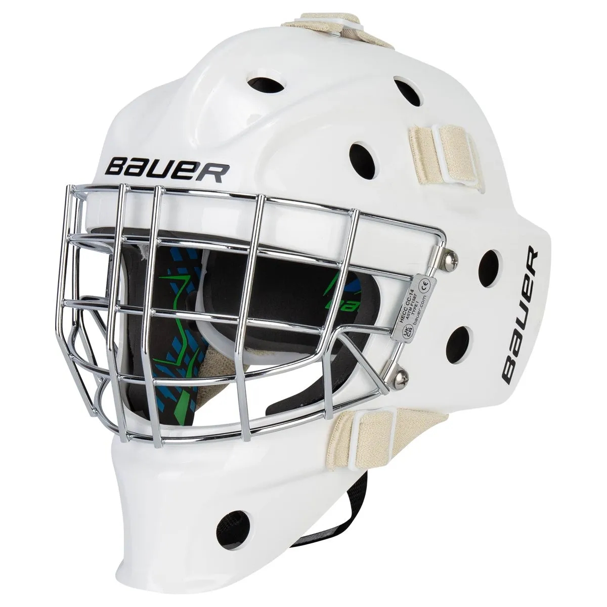 Goalie Mask Bauer 930 Certified Yth. White -S24product zoom image #1