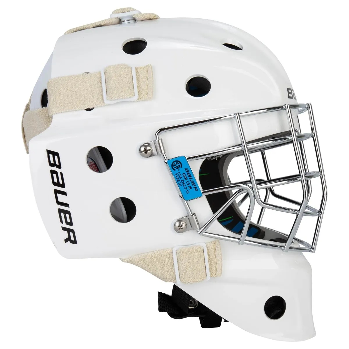 Goalie Mask Bauer 930 Certified Yth. White -S24product zoom image #3