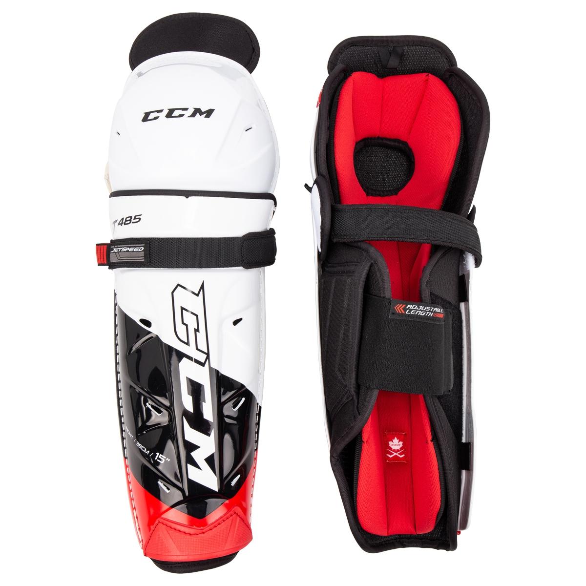 CCM JetSpeed 485 Sr. Hockey Shin Guardsproduct zoom image #1