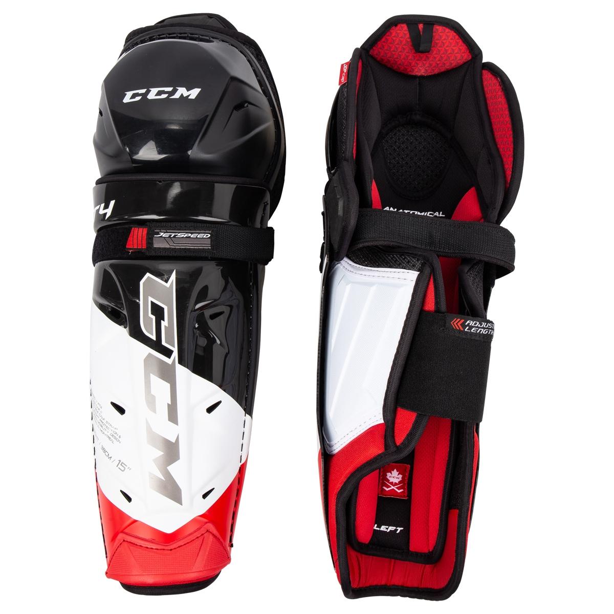 CCM JetSpeed FT4 Sr. Hockey Shin Guardsproduct zoom image #1