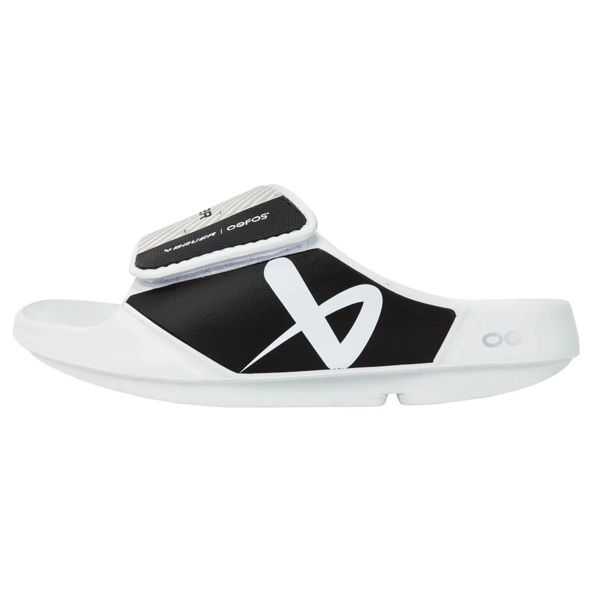 Tofflor Bauer X OOFOS Slide Vit -S23produktzoombild #2