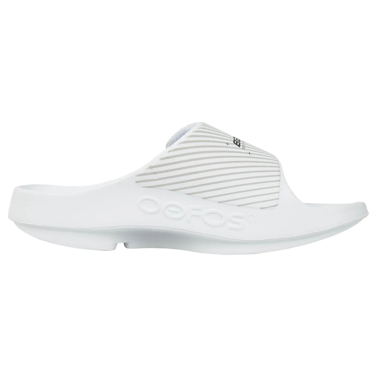 Tofflor Bauer X OOFOS Slide Vit -S23produktzoombild #3