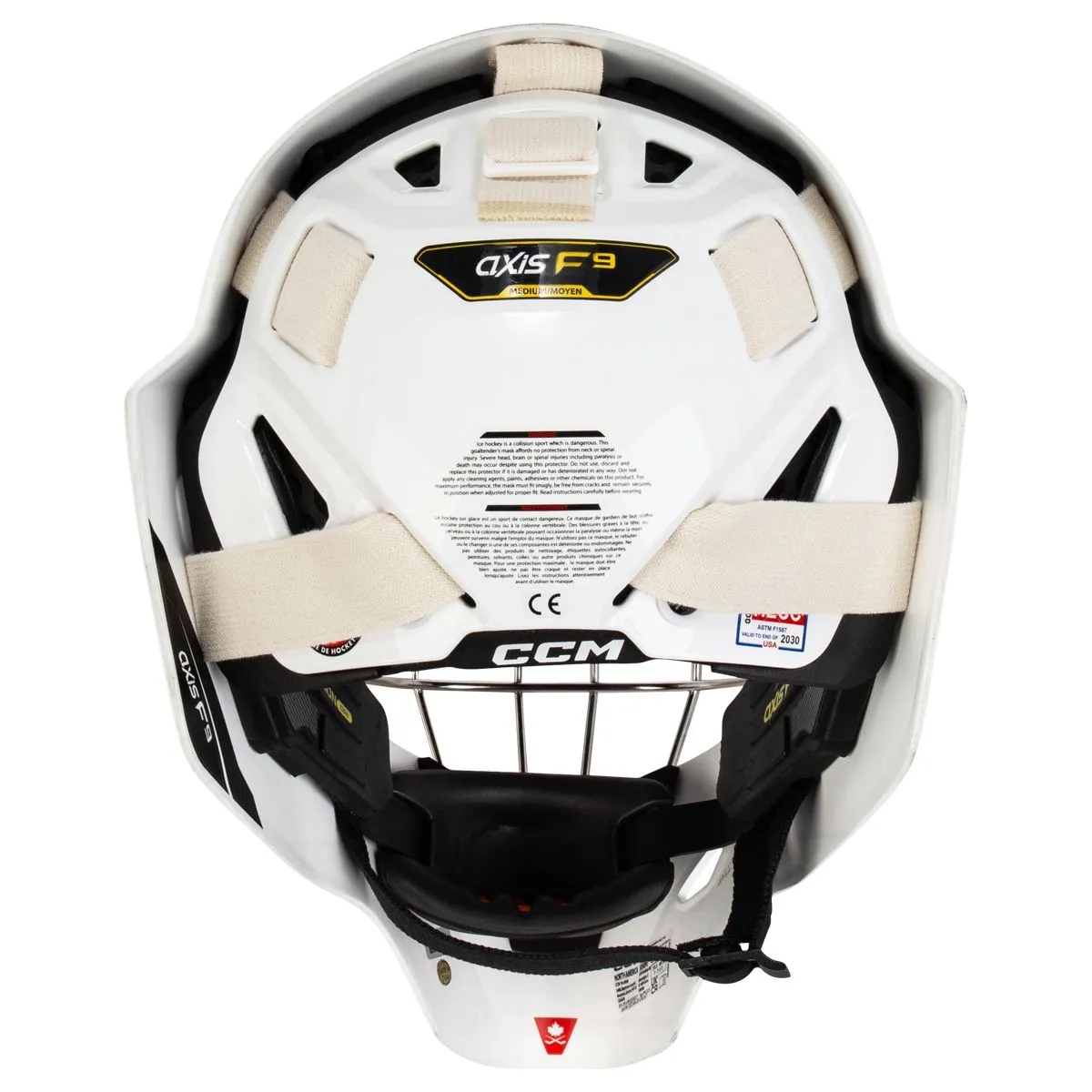Goalie Mask CCM Axis F9 Certified Cat-Eye Sr.product zoom image #5
