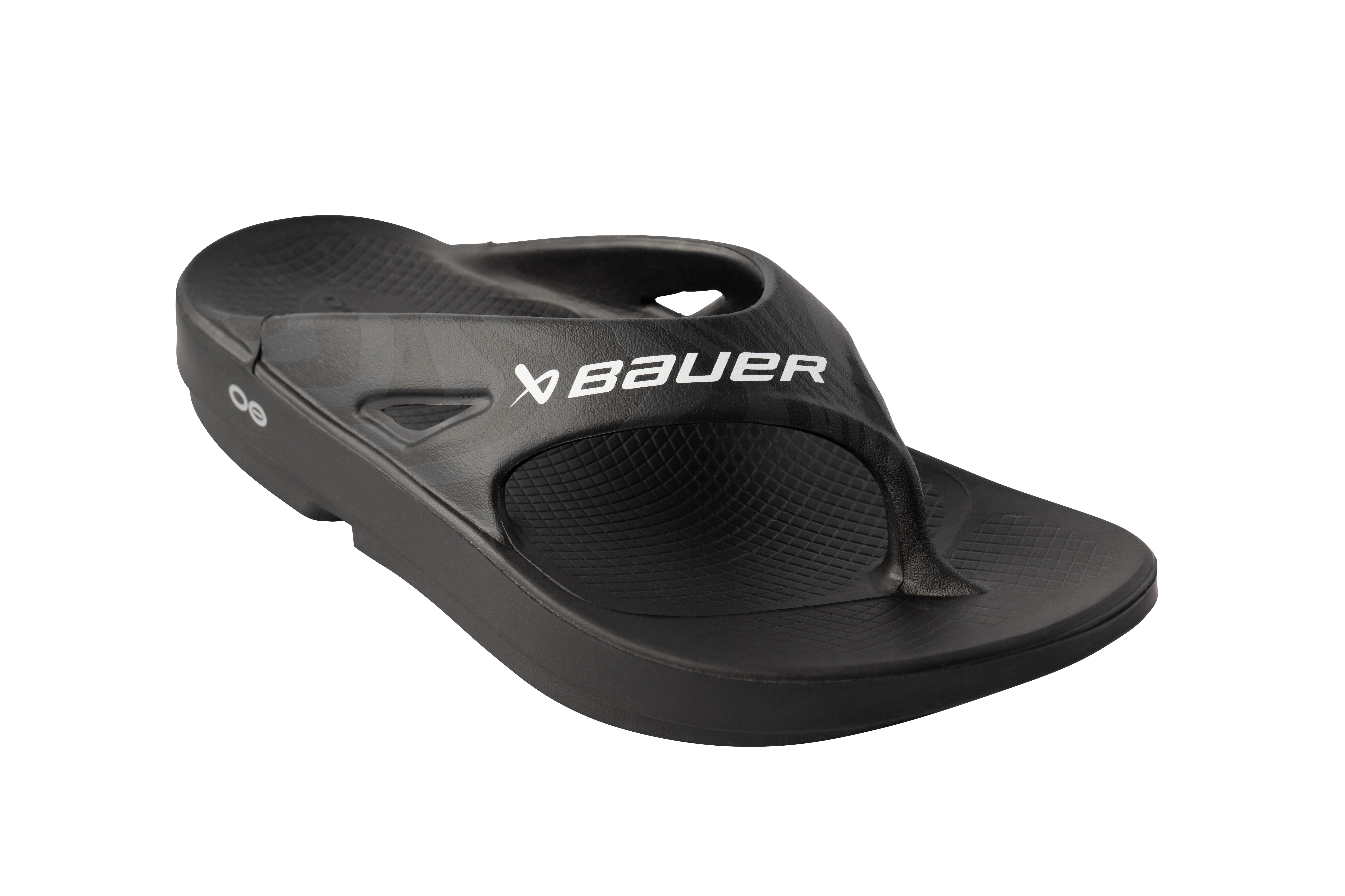 Tofflor Bauer X OOFOS Svart -S24produktzoombild #1