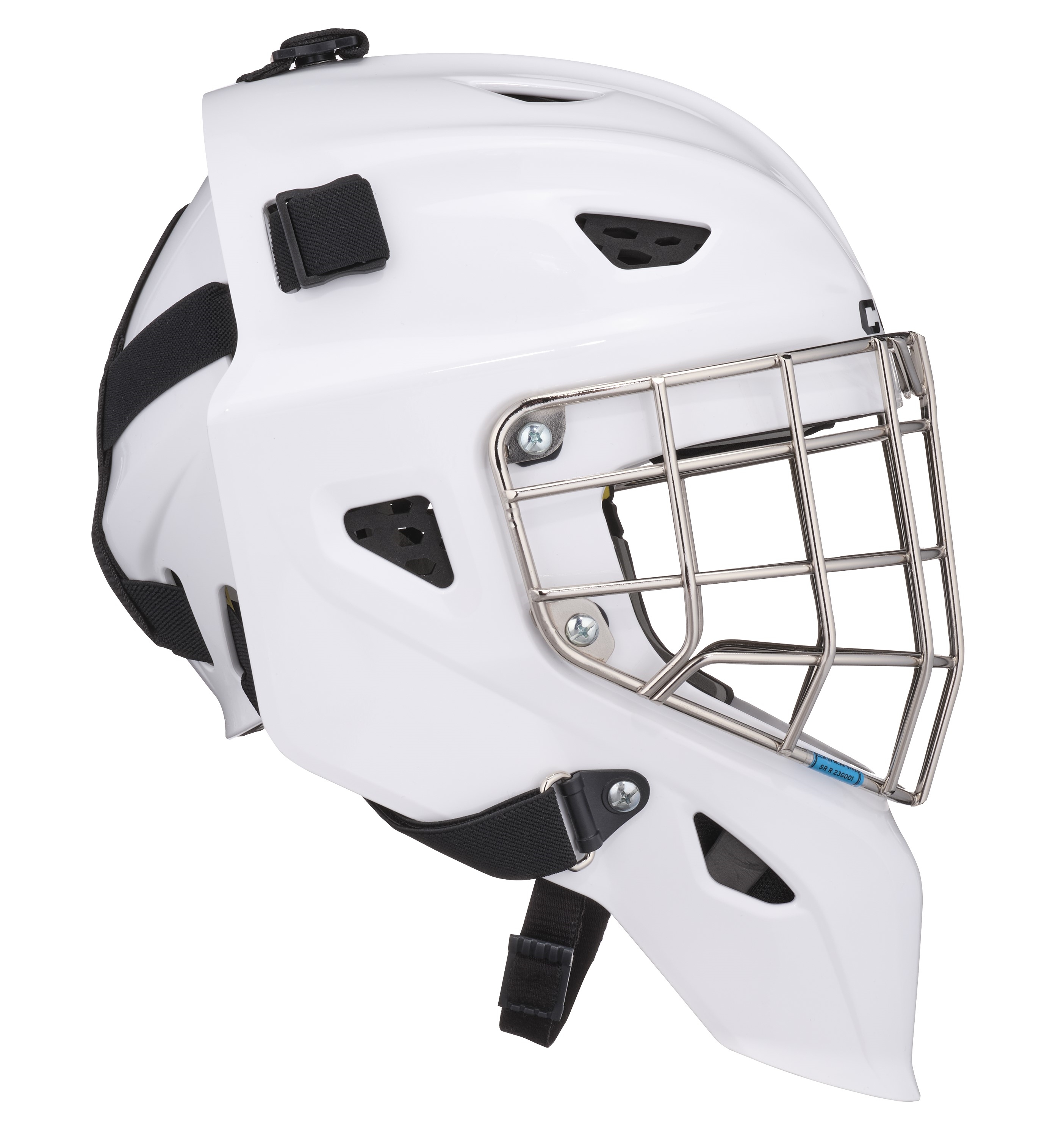 Målvaktsmask CCM Axis F5 Certified Cat-Eye Vit Jr.produktzoombild #3