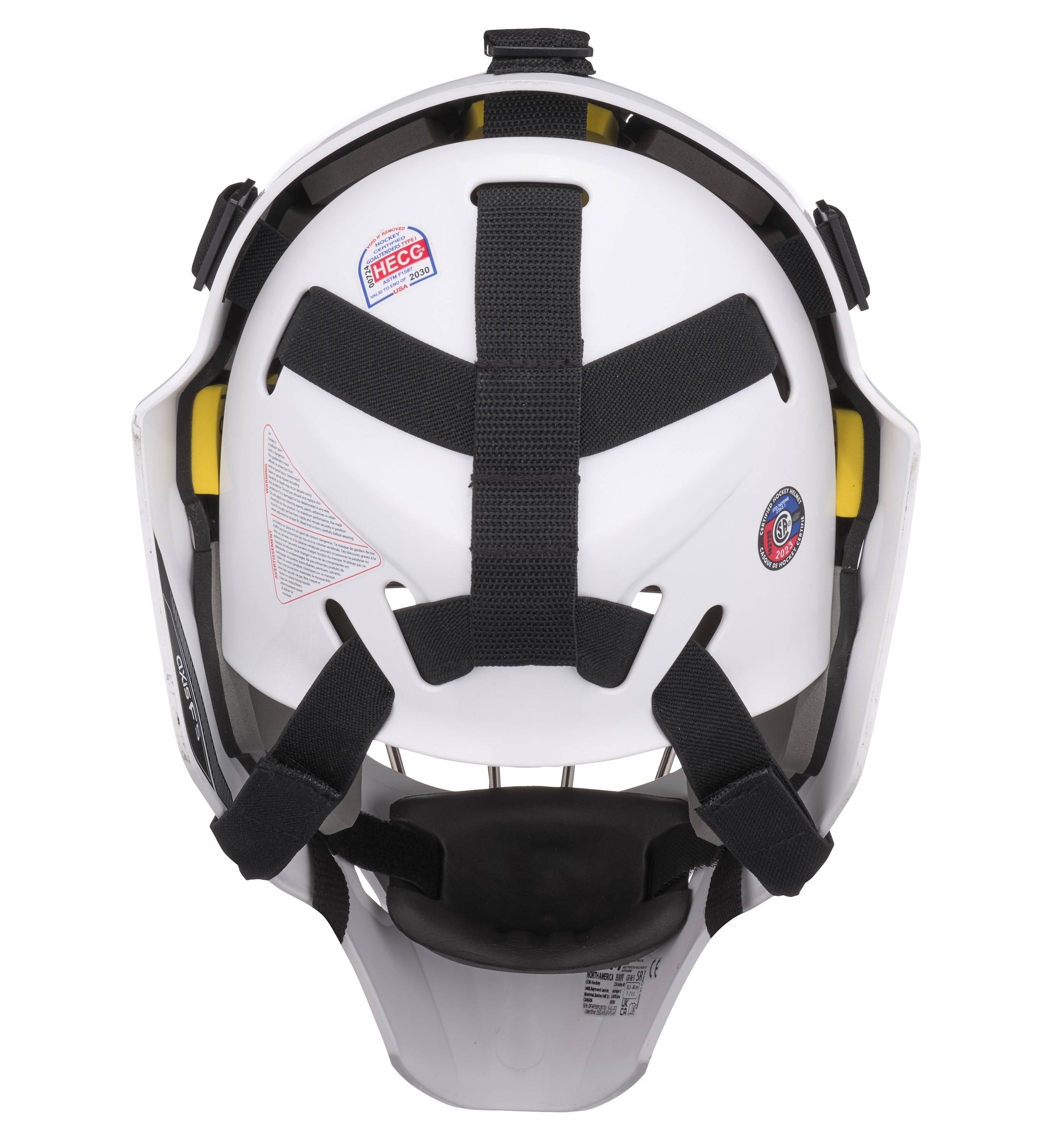 Målvaktsmask CCM Axis F5 Certified Cat-Eye Vit Jr.produktzoombild #4