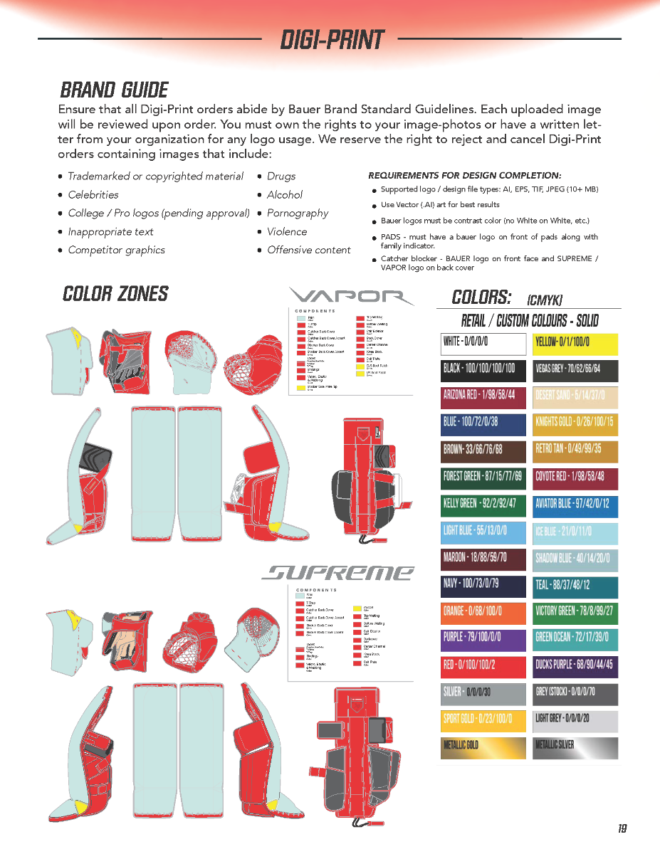 Custom Målvaktsplock MYBAUER Sr. DIGI-PRINT Pro Customproduktzoombild #2