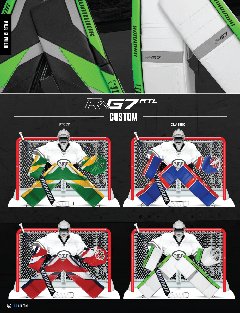Custom Goalie Set Warrior Ritual G7 RTL Sr.product zoom image #4