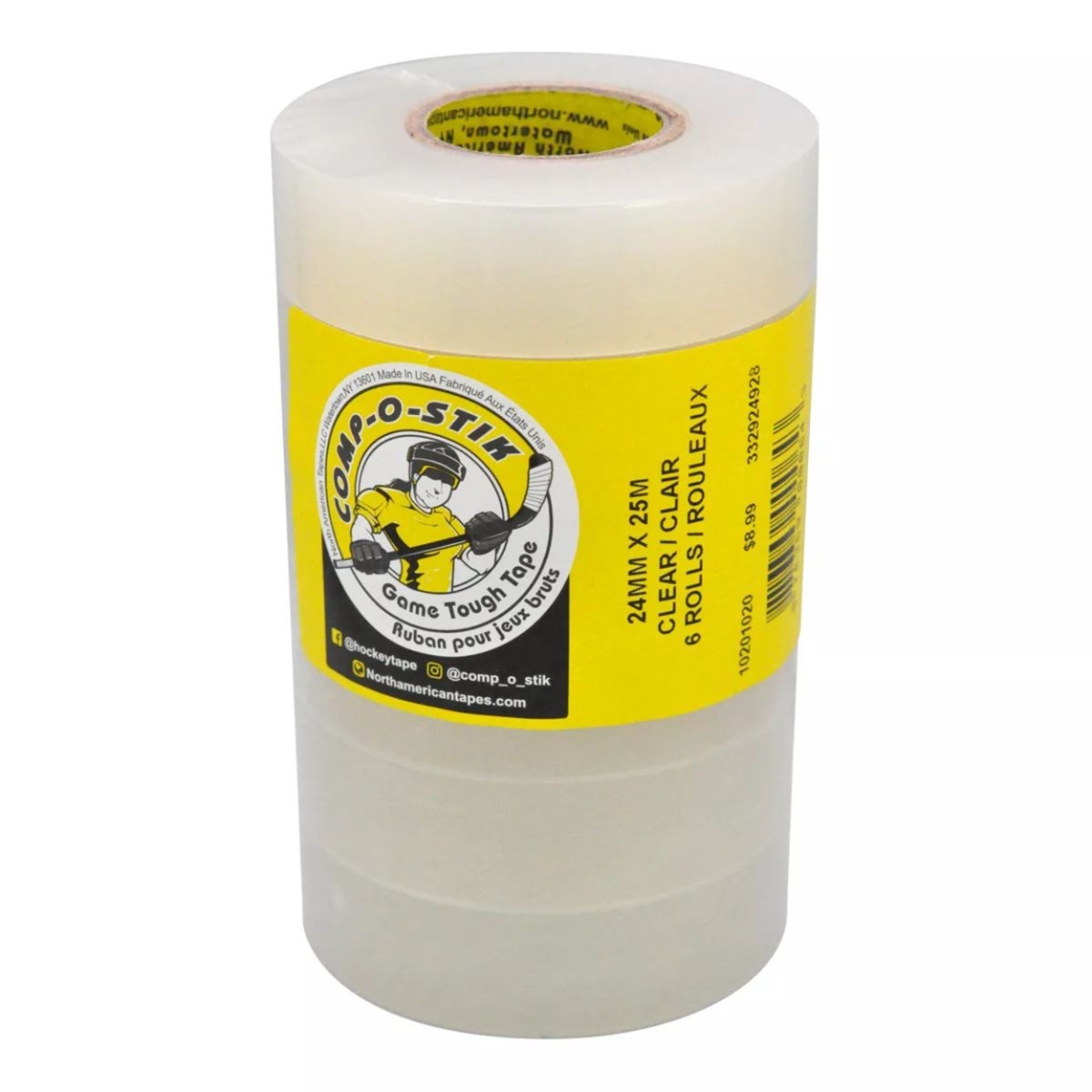 Shin Guard Tape COMPO Clear 6-packproduct zoom image #1
