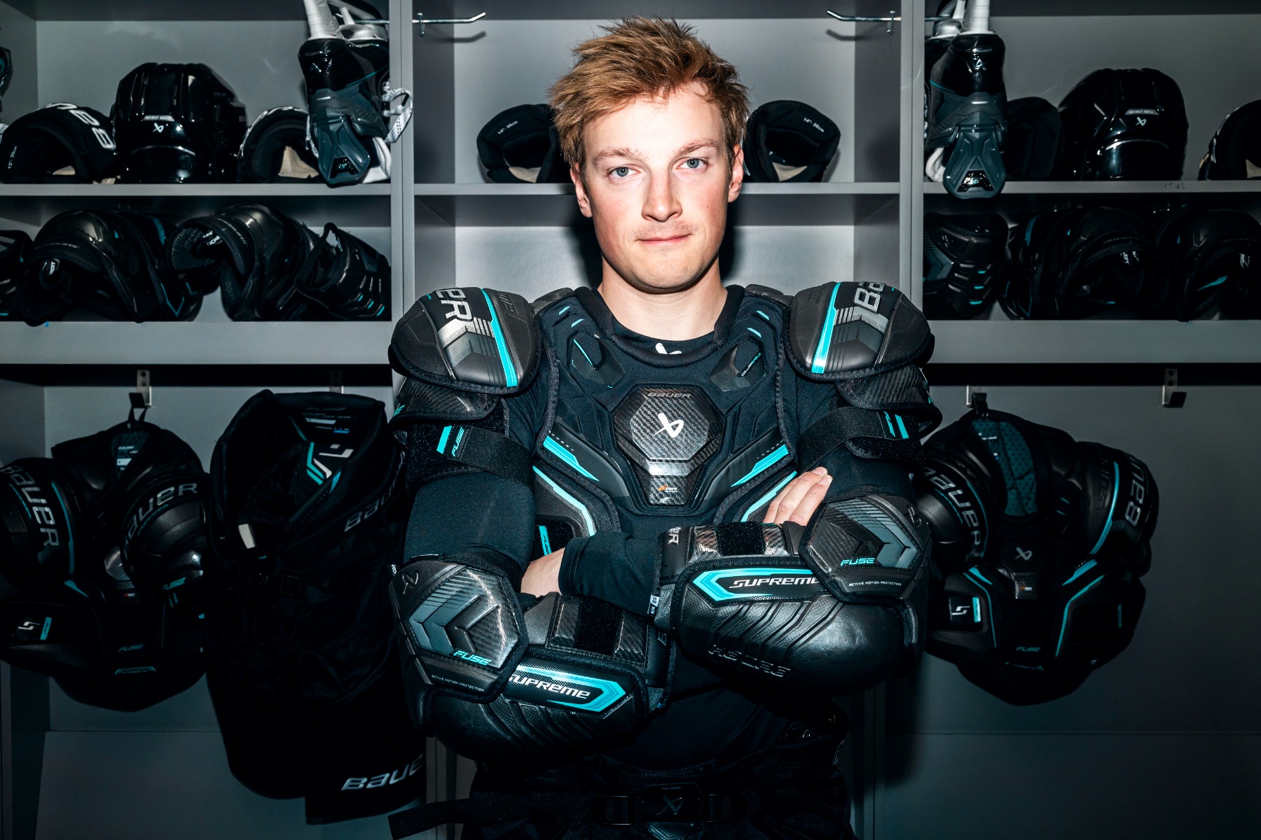 Cale Makar wearing Bauer Supreme FUSE